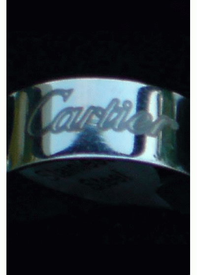 Стоманен гравиран пръстен модел Cartier- размер 19